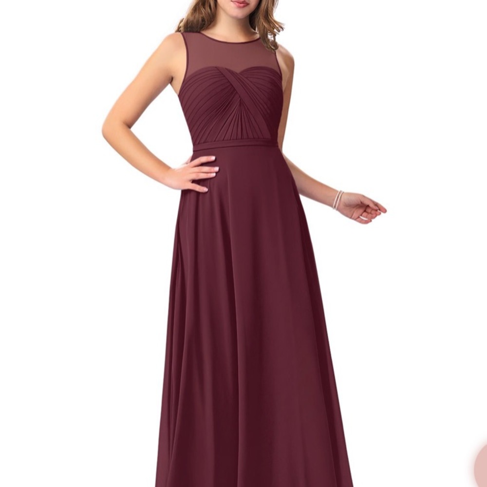 NWT Azazie Cabernet dress sz 4, New “Justine” gown